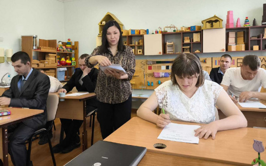 Выпускной экзамен школьников